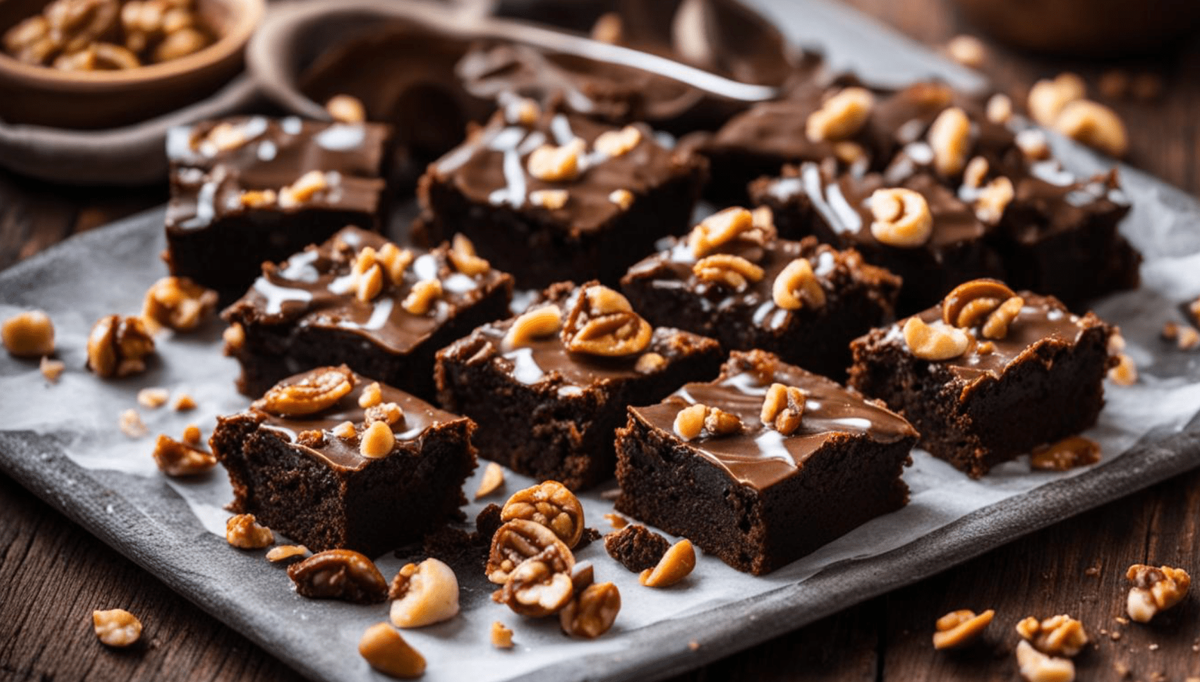 brownies in glass pan
